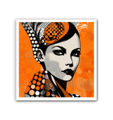 Close-up of the texture on drawn dreams canvas art